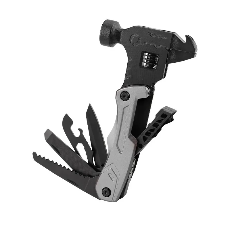 

Outdoor tool pliers hammer stainless steel multi-function hammer wrench outdoor camping survival tool