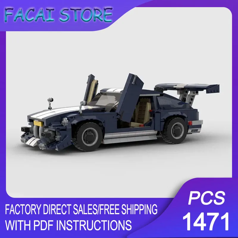Blocs de construction MOC Super Voiture de Sport 240Z Champion Speed Cars, Briques Technologiques, Jouet de Construction DIY, Ensemble Cadeau de Fêtes