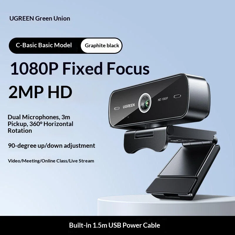 Ugreen 2k Webcam With Built In Microphone Usb 4mp Full Hd Web Camera For Desktop Laptop Live Streaming Professional Cmos Sensor