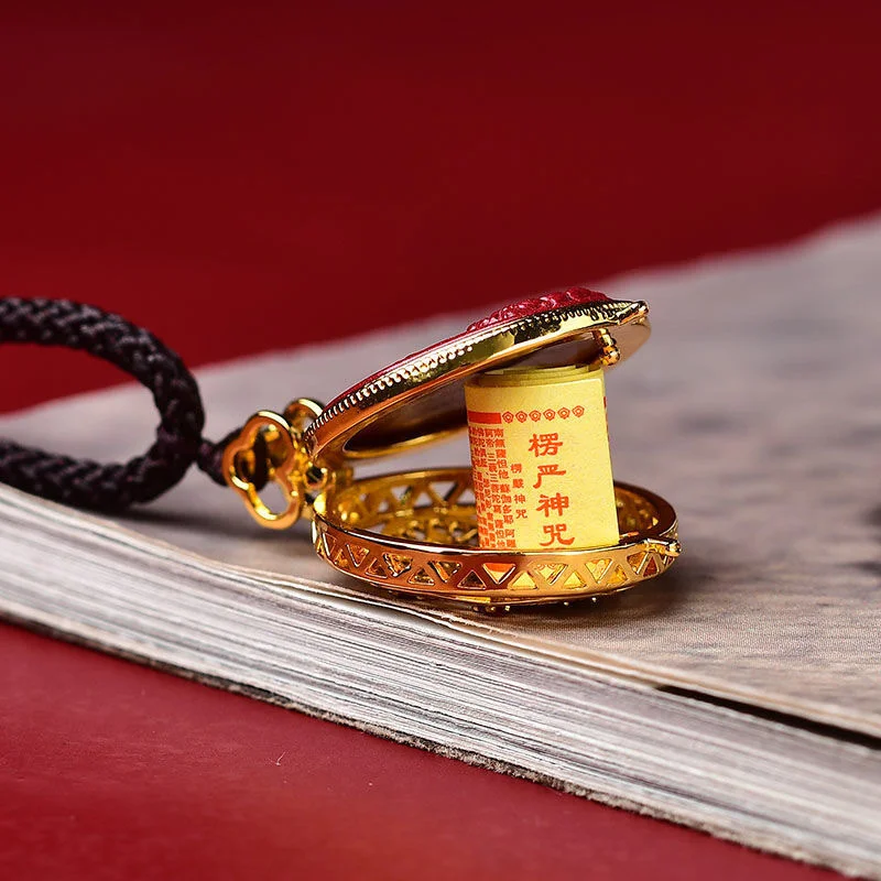 Natural Cinnabar Purple Gold Sand Zodiac Buming Buddha Pendant Buming Year Pendant Amulet Jewelry Gift