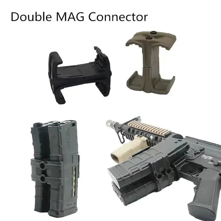 Universal Clip Rifle Dual Parallel Magazine for AR15 M4 Mag595 Airsoft Link Round Cartridge Speed Loader G Accessories