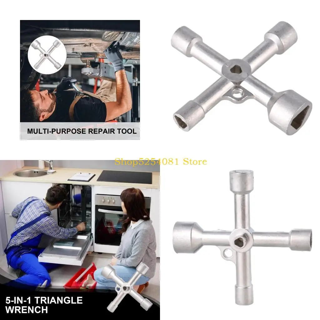 

Ключ для электрического шкафа AXYC 5 в 1, ключ для утилит, ключ для пересечения треугольников для крана