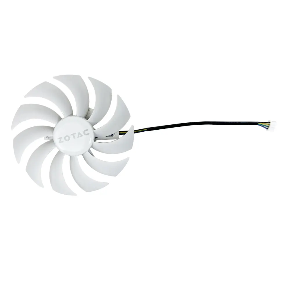 Nowy wentylator chłodzący wachlarz 89MM 100MM 4PIN GAA8S2U GA922S2U RTX 3060 GPU do gier ZOTAC RTX 3060 Ti AMP biały 3070 biały wentylator GPU