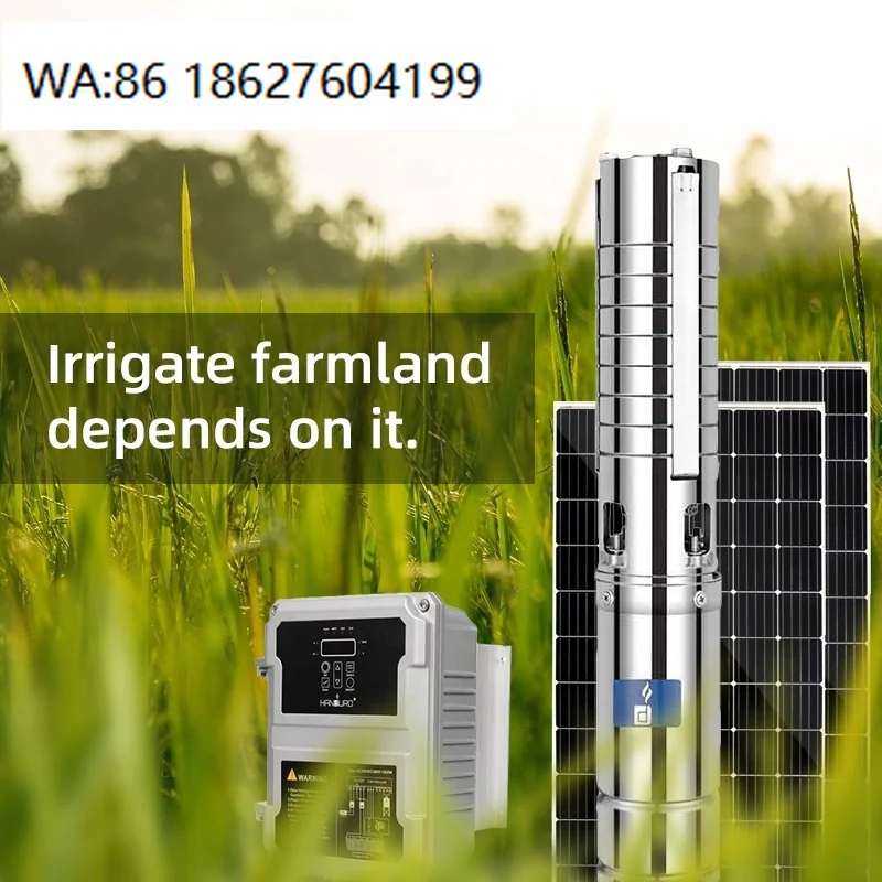 Solar Powered Water Pump With Controller MPPT Controller Stainless Steel Off-Grid Water Supply