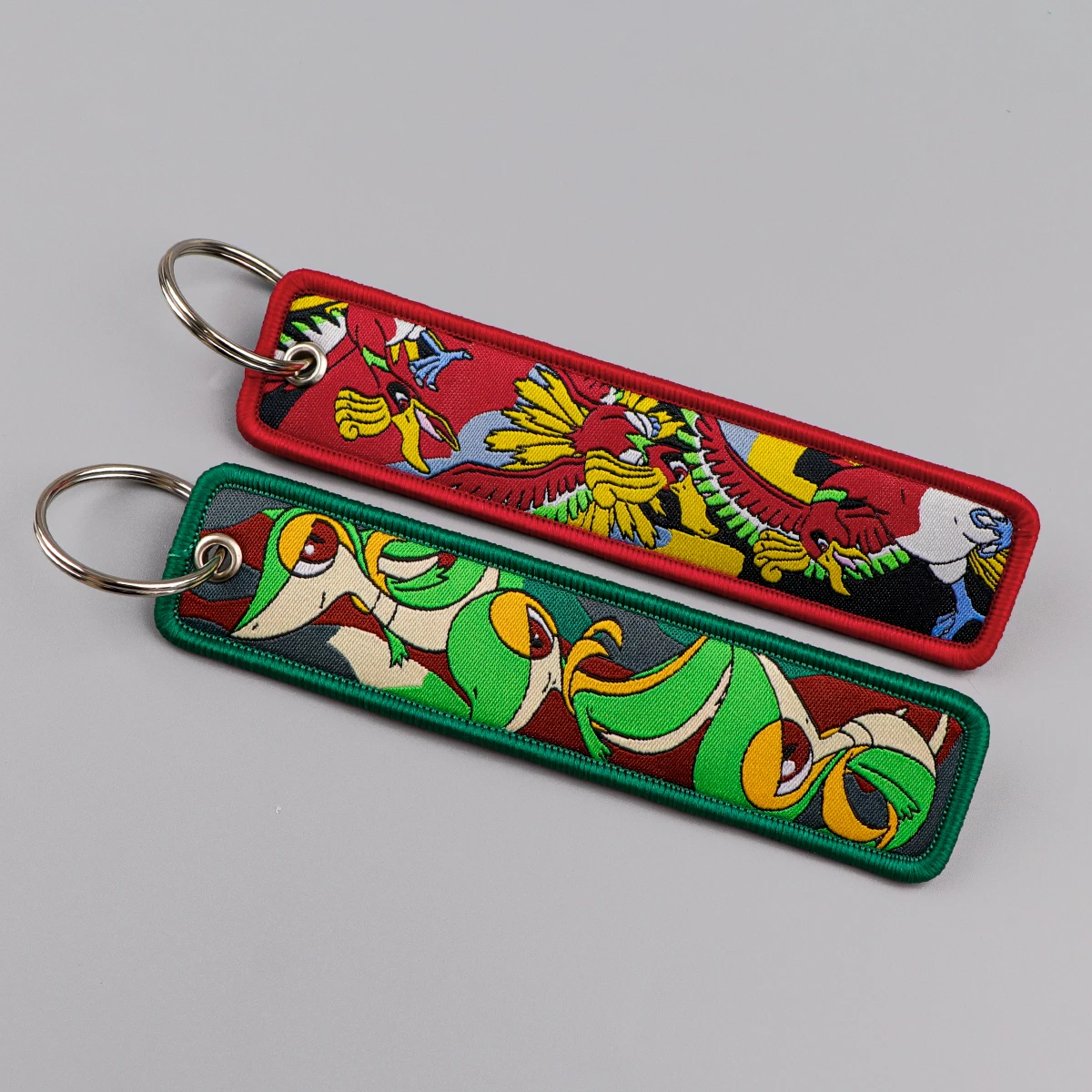 Cute Snake Embroidery Key Fobs Funny Chicken Keychain For Motorcycles Cars Key Ring Key Holder Key Tags Chaveiro Holiday Gifts