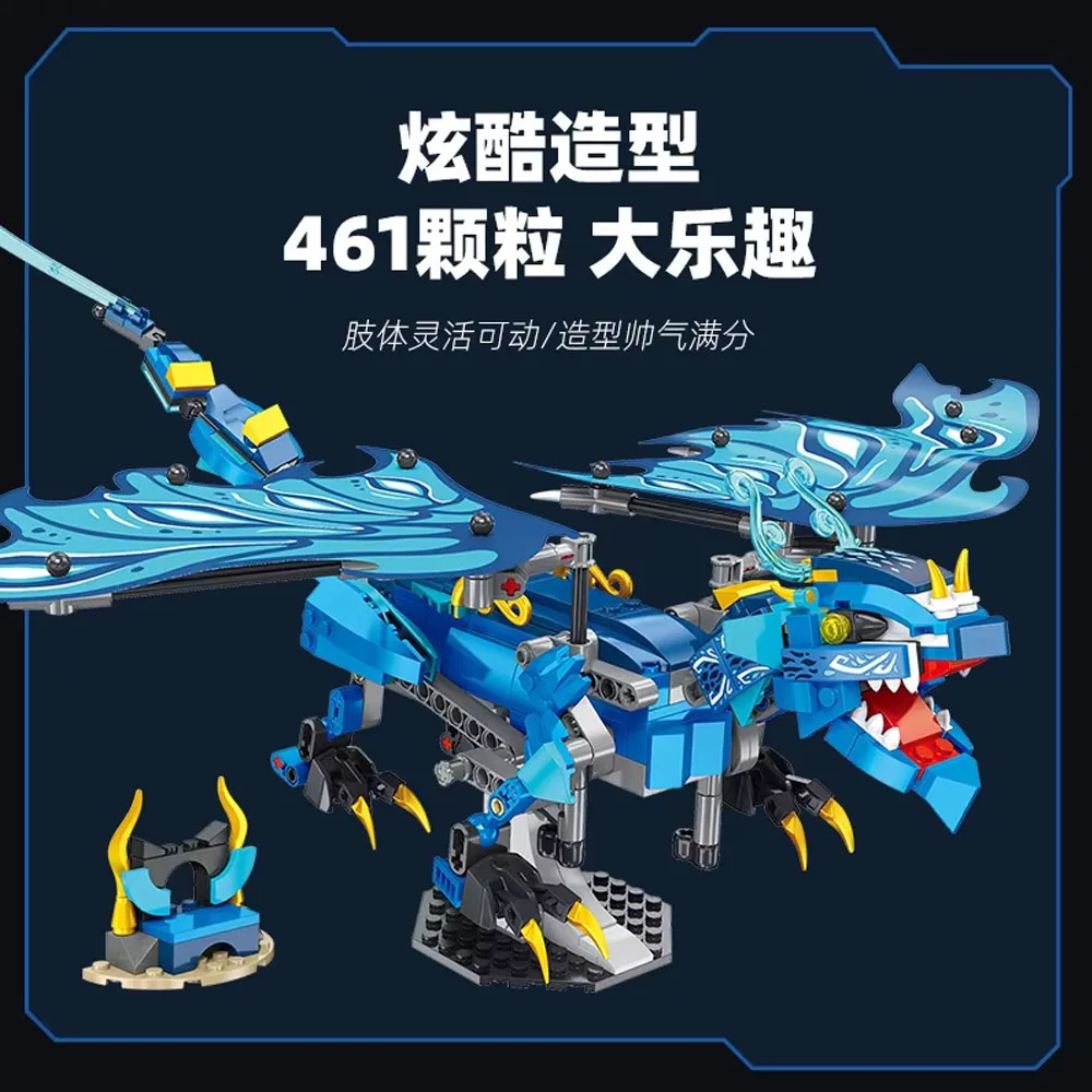 

creative expert ninja Water Dragon 461pcs spacemoc Building Block model toy gifts Christmas