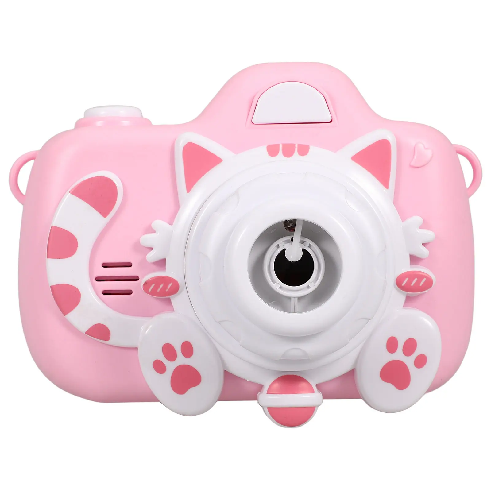 

1Set Automatic Bubble Machine Kids Camera Shaped Long Lasting Use Fun Interactive Play Pink Adorable Bubble Blower