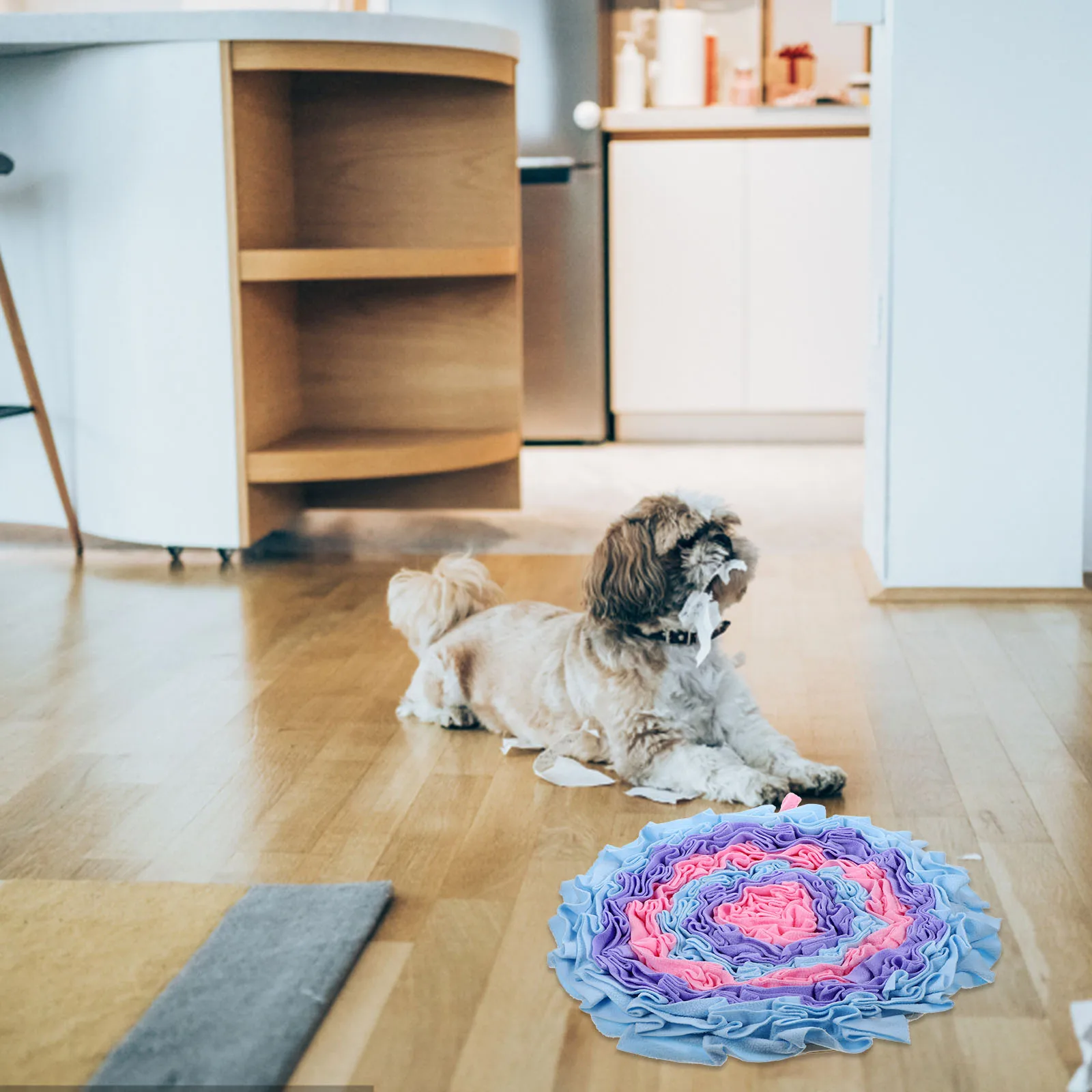 

Pet Dog Sniffing Mat Slow Feeding Pad Anti Choke Training Blanket Improve Smell Reduce Stress Colorful Creative Shape