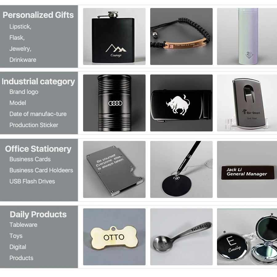 

20W 30W 50W Auto Focus Fiber Laser Engraving and Cutting Steel Gold Silver Raycus JPT MAX All-in-one Laser Printer