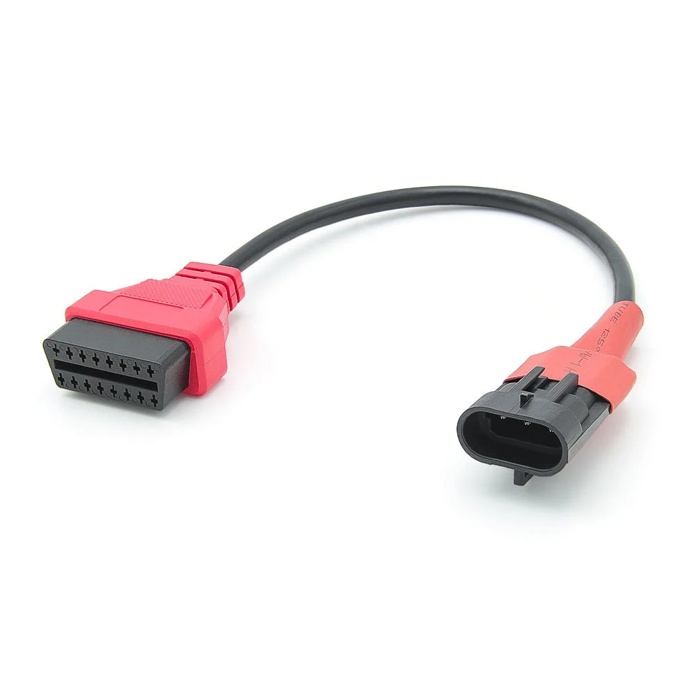 Przedłużacz diagnostyczny OBD do SYM 3-pin na OBD2 16-pin Adapter diagnostyczny OBD 2 Skaner Motocyklowy Przedłużacz