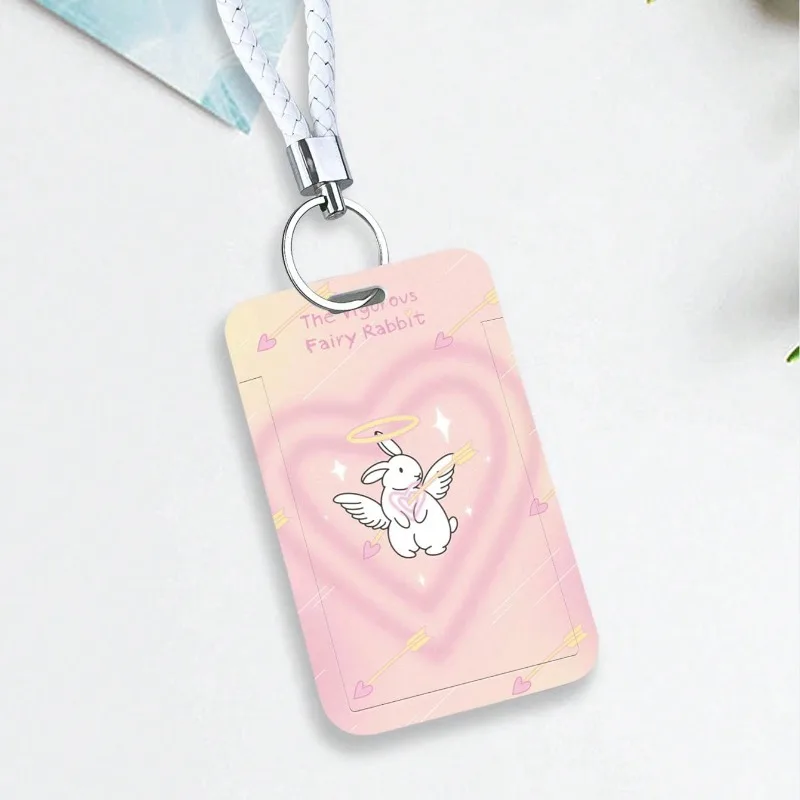 Cartoon Black Cat Card Holders Waterproof Plastic Card Cover Student ID Card Protective Cover Badge Bank Card Protective Cover