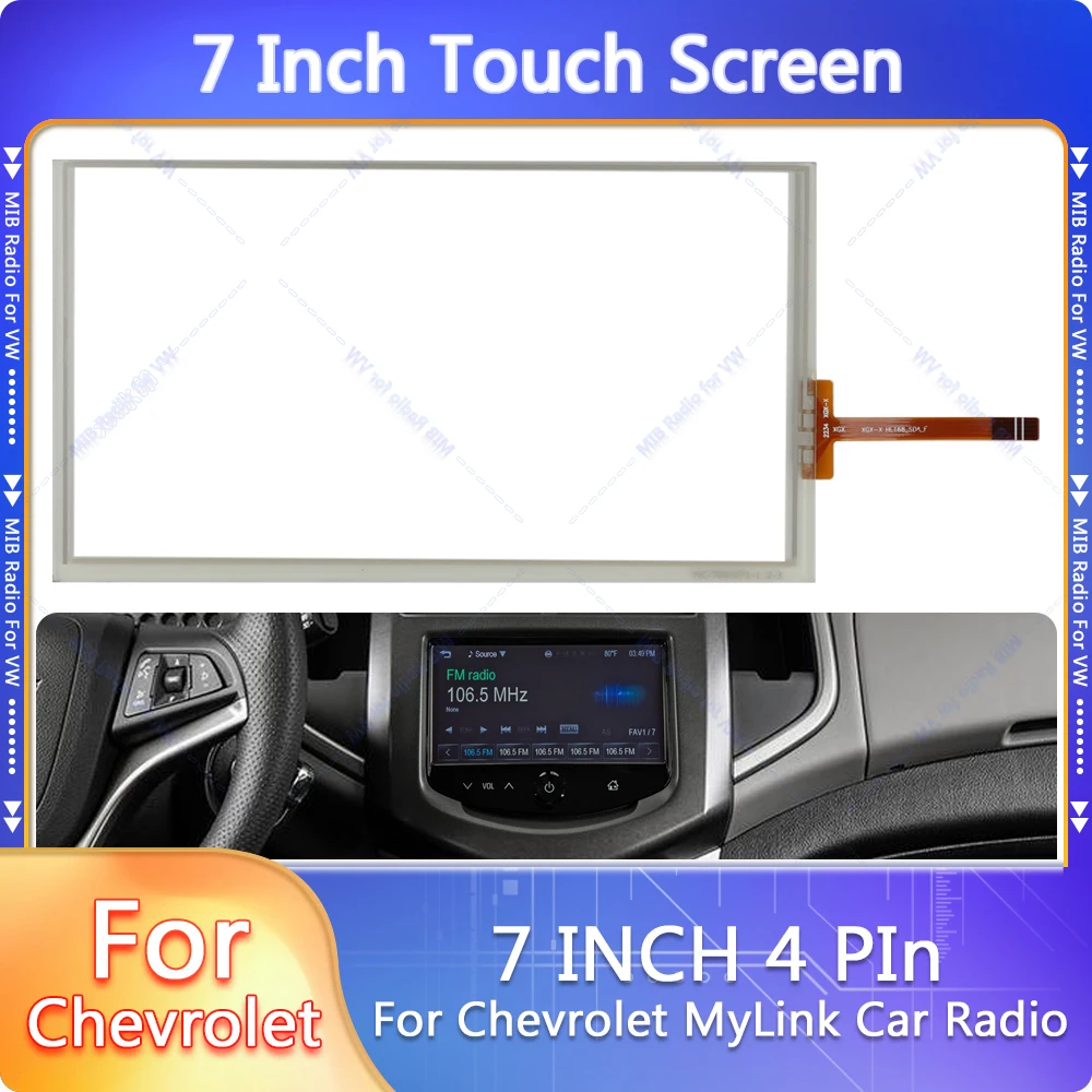 

7 inch Resistiva Touch Screen for Chevrolet 2012-2016 GMC Onix Aveo Spark Prism Trax MyLink Car Multimedia Player Radio