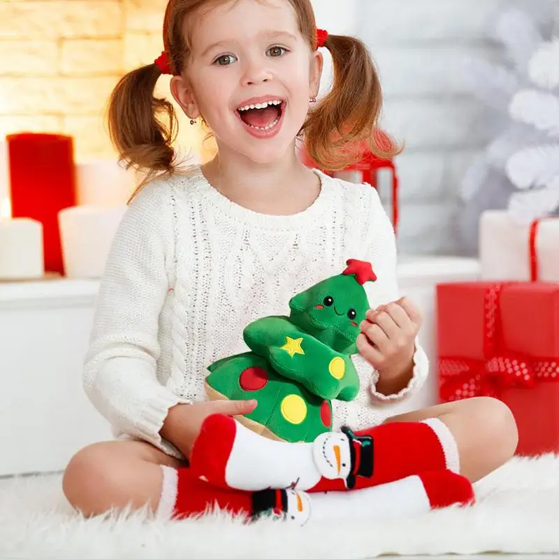 子供のためのクリスマスツリーのぬいぐるみ,柔らかいぬいぐるみ,ペンギン,ぬいぐるみ,かわいい,誕生日プレゼント,クリスマスプレゼント