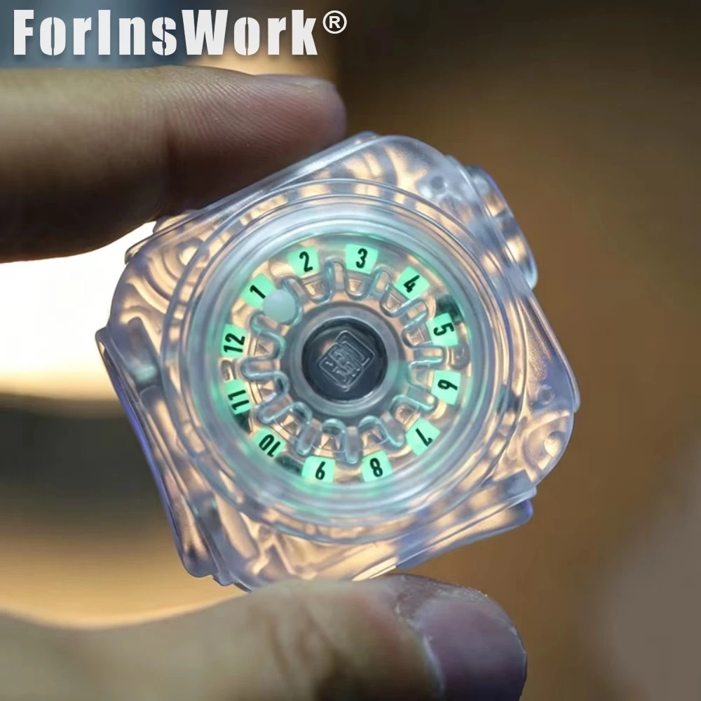 Gao Studio Juguetes Coleccionables Noctilucentes Fidget Master, Juguetes de Escritorio Fidget Slider, Fidget Spinner, Gadgets EDC, Juguete Giratorio