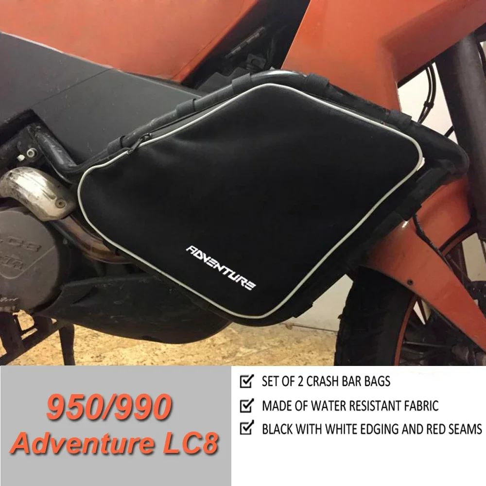 

NEW Motorcycle Frame Waterproof Bumper Repair Tool Placement Bags For LC8 950/990 Adventure Crash Bars Bag