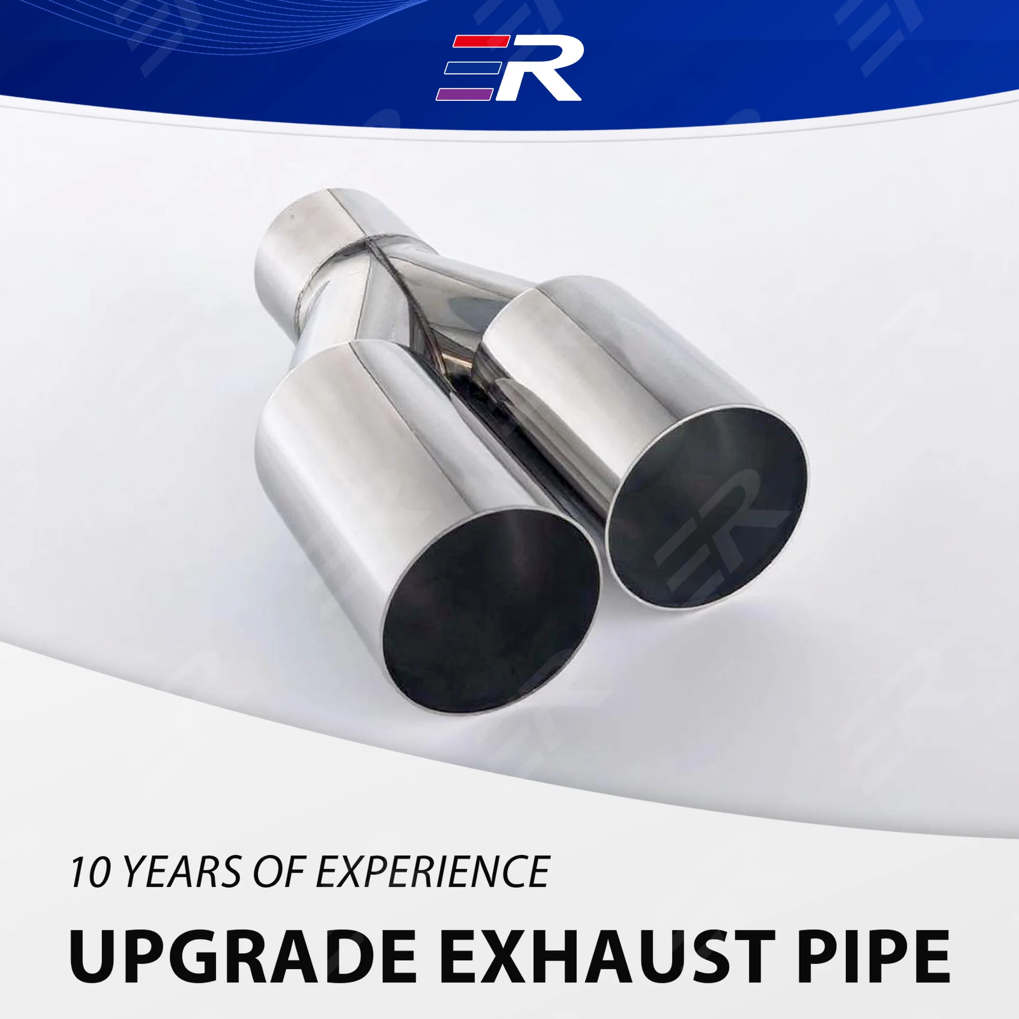 

1 шт., универсальный 63 мм впускной отверстие 76 мм, двойной цилиндр из нержавеющей стали, глушитель выхлопной трубы для замены выхлопной системы автомобиля