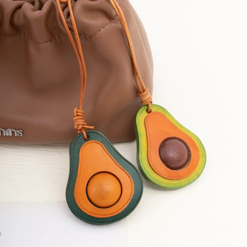 

Симпатичная сумка ручной работы из натуральной кожи, подвеска, изысканная рождественская елка, креативное украшение, брелок-держатель Llaveros