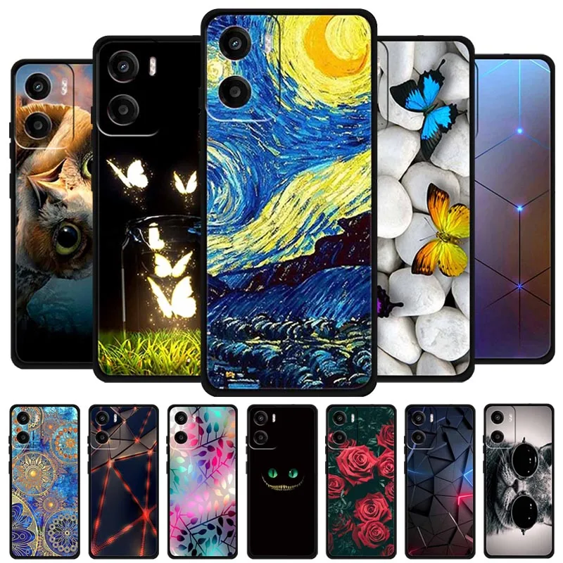 لموتورولا موتو G06 4G حالة الكرتون الحيوان لينة سيليكون بولي TPU جراب هاتف ل موتو G06 4G الزهور الغبار واقية فوندا جديد #1