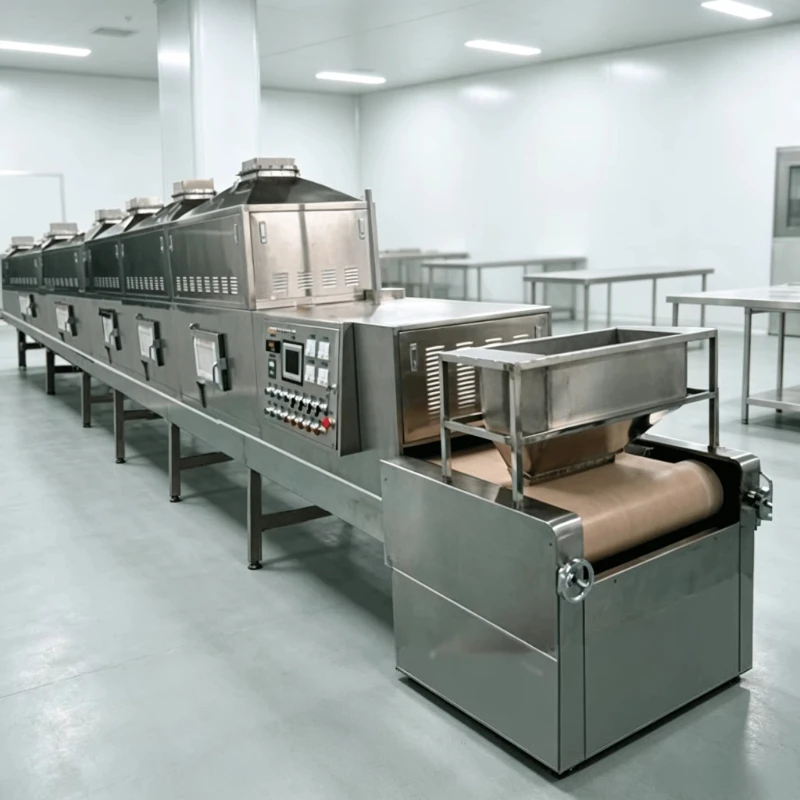 Customized Industrial Continuous Drying Machine Tunnel Dehydrator Microwave Belt Dryer Sterilization Equipment Microwave Dryer