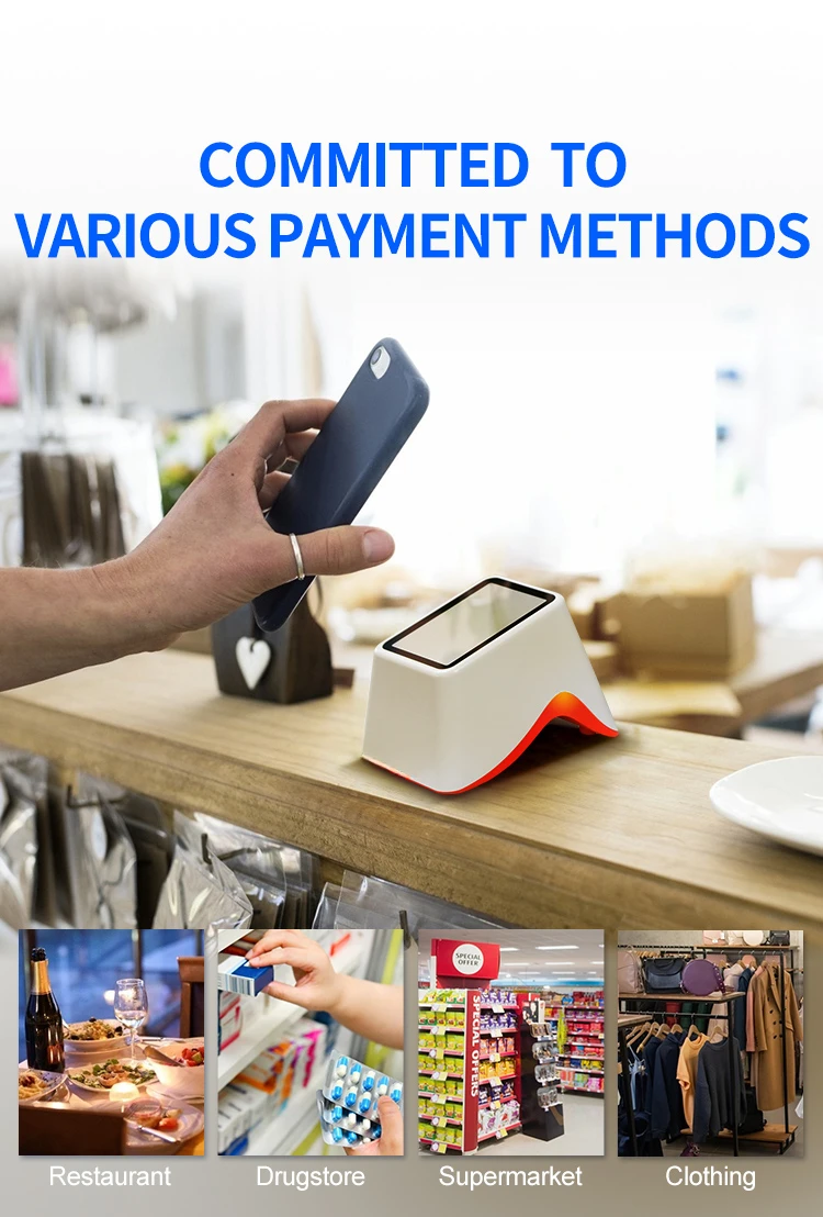 2D Corded QR Bar Code Scanner Reader for Mobile E-Payment Android PDA Desktop Price Label Payment Barcode Scanning Tool