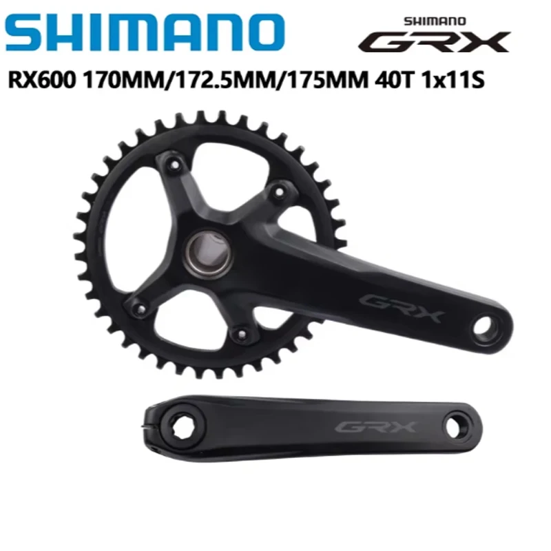 Shimano GRX RX600 1x11Speed Crankset 170MM 172.5MM 175MM 40T Chainring For Road Bike Bicycle Gravel Crankset 11S Crank