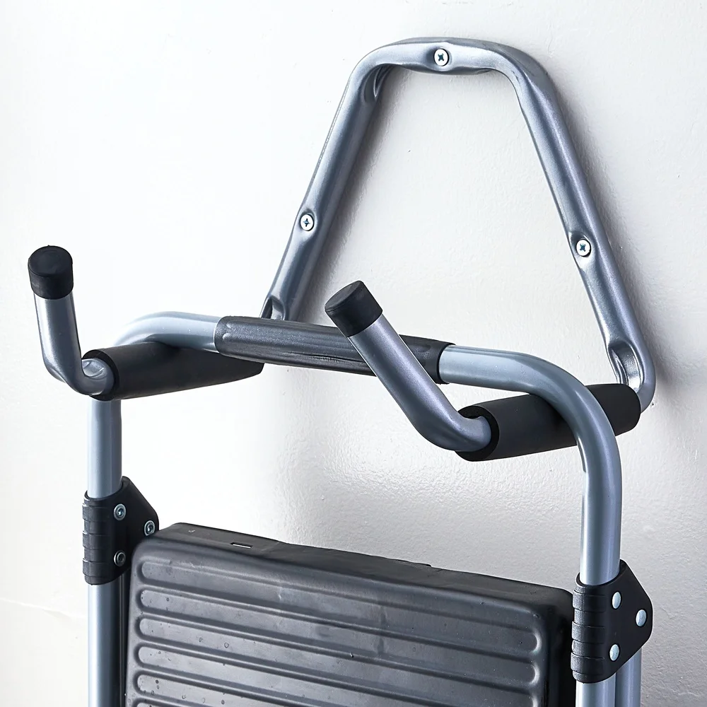 Gancho de utilidad de doble brazo de acero resistente, solución de almacenamiento montada en la pared, escaleras, herramientas, garaje, taller, sótano, capacidad de 75 libras