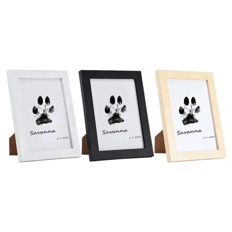 Paw Print Clean Touch Ink Handmade Pet Handmade Footprint Impression Kit DIYSs Inkless Nose and Pawprint Impression Making Kit