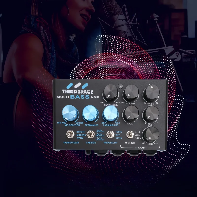 Mosky THIRD SPACE Bass Preamp Guitar Effect Pedal, SVT Style Analog Tone, Parallel Blending & XLR Out for Direct Recording