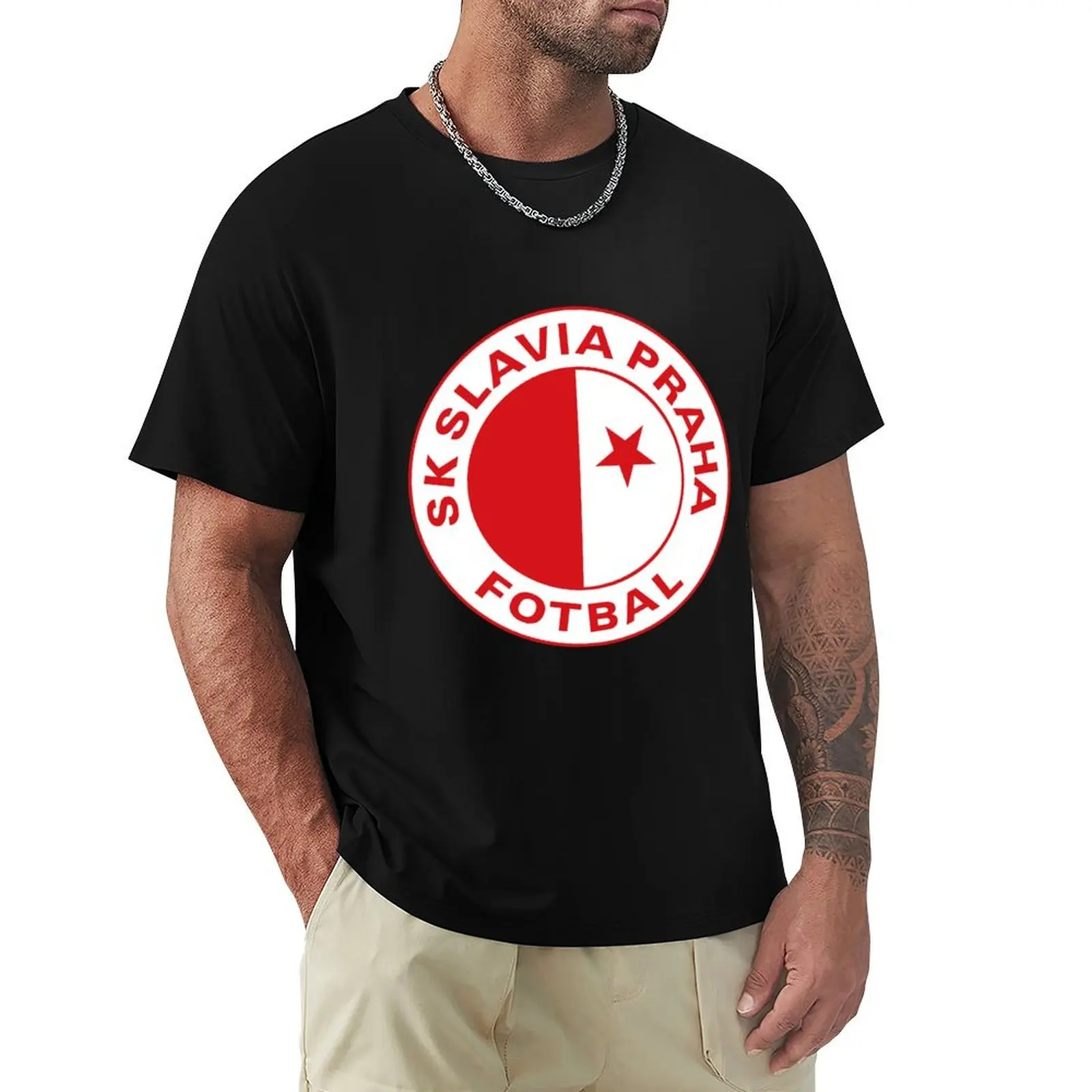 

Sportovní klub Slavia Praha T-Shirt cute tops Funny t-shirt vintage graphic tee mens graphic t-shirts funny