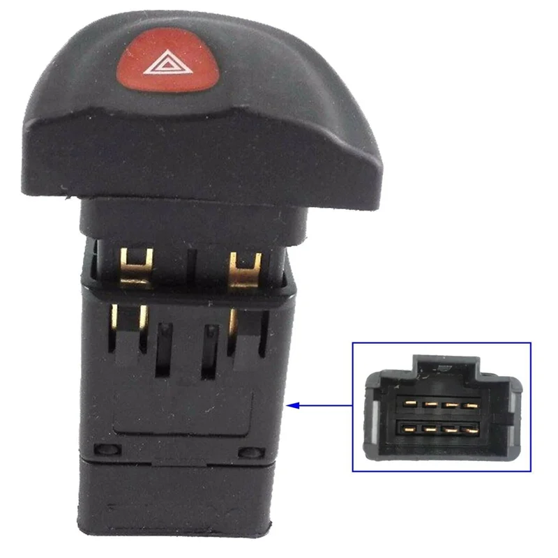 

AS57-For Renault Megane I BA0 BA1 DA0 DA1 EA0 EA1 1995-2003 Car Hazard Warning Light Switch Button 7700435867