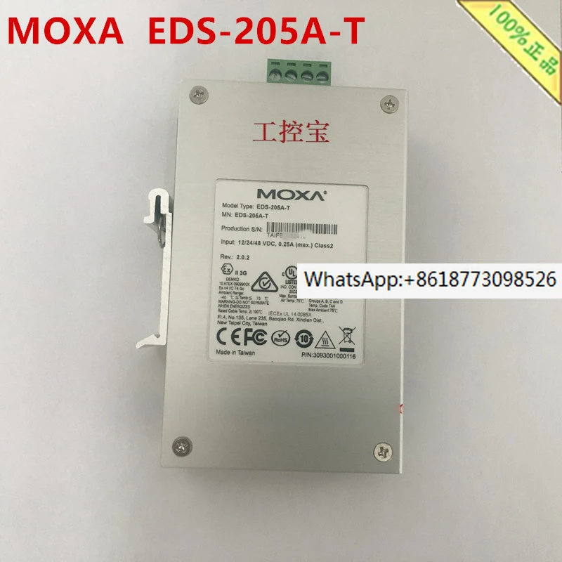 

MOXA EDS-205A 205A-T EDS-205A-M-SC 5-порт 100 Gigabit Industrial Switch