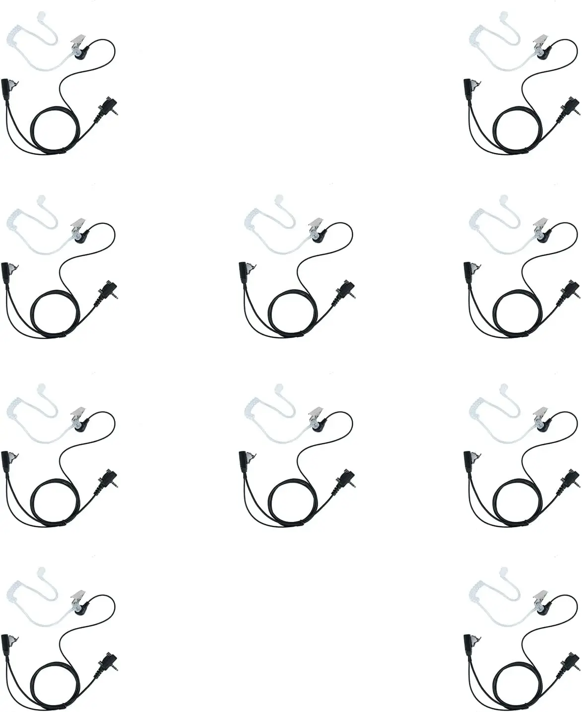 vx-261-earpiece-covert-acoustic-tube-bodyguard-ear-piece-headset-with-mic-for-motorola-vertex-stand-radio-vx-231vx-35110-pack