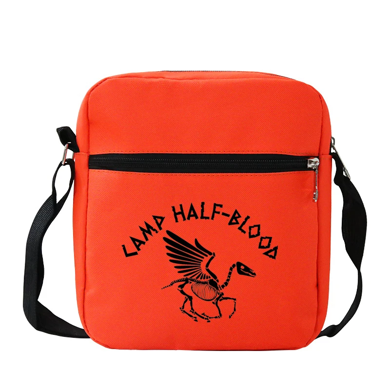 Camp Half Blood Long Island Sound Skull Percy Jackson Small Messenger Bag Women Men Mini Crossbosy Bag Casual Purse and Handbags