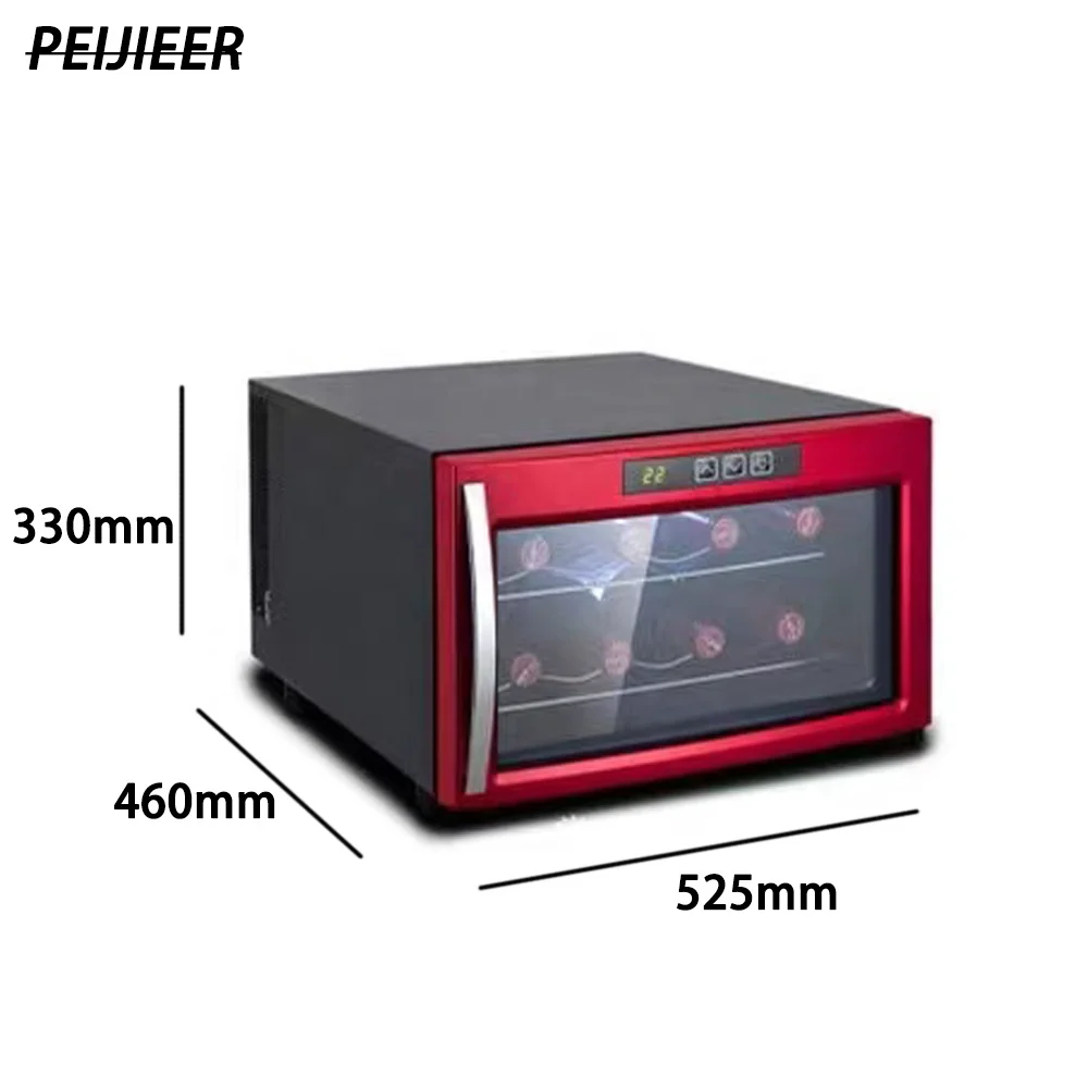 Лидер продаж, индивидуальный логотип, 4 бутылки, стеклянная дверь, винный холодильник, диспенсер для шкафа-холодильника