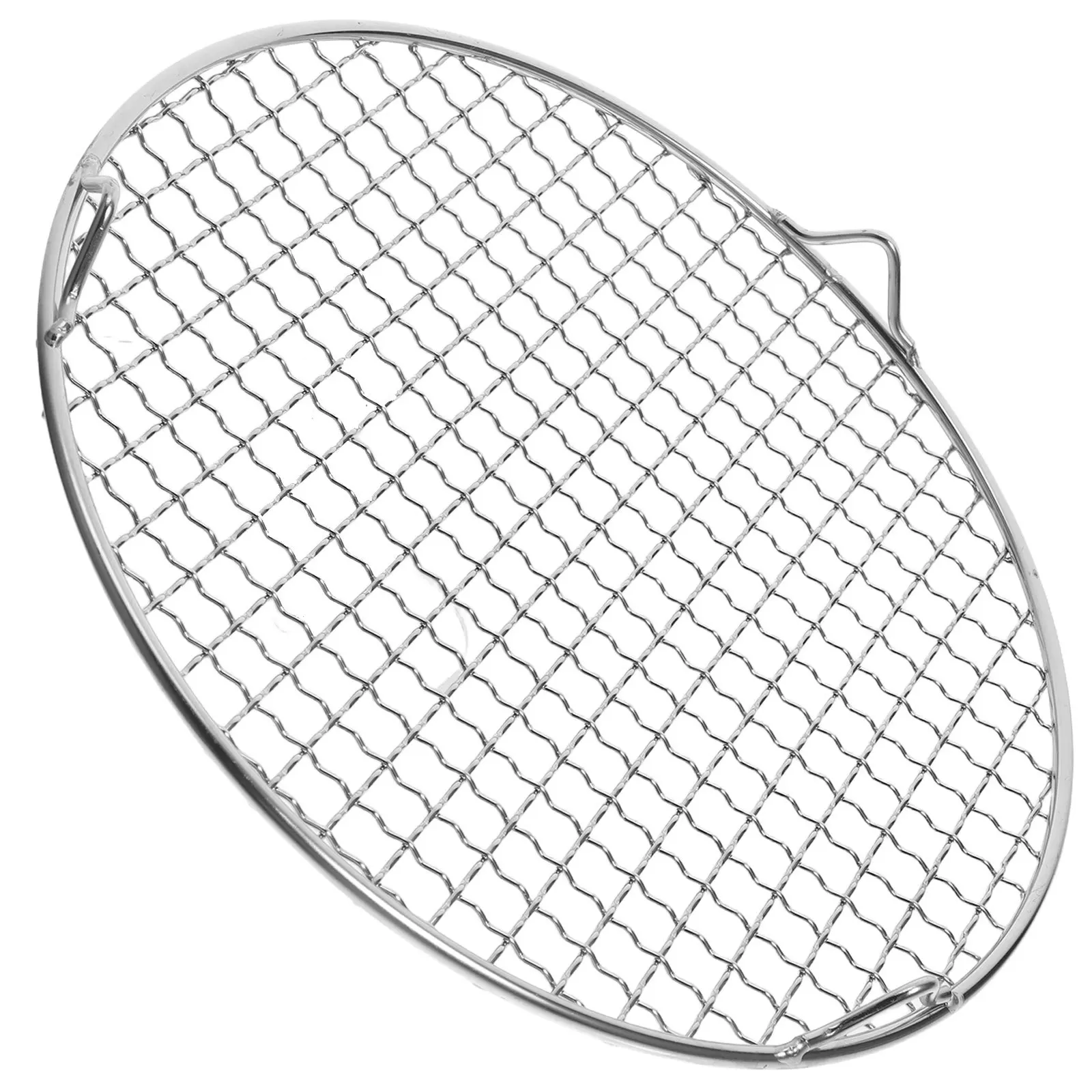

Stainless Steel Canning Rack Round Multi Functional Baking Cooling Grilling Steam Air Fryer Oven Easy Clean