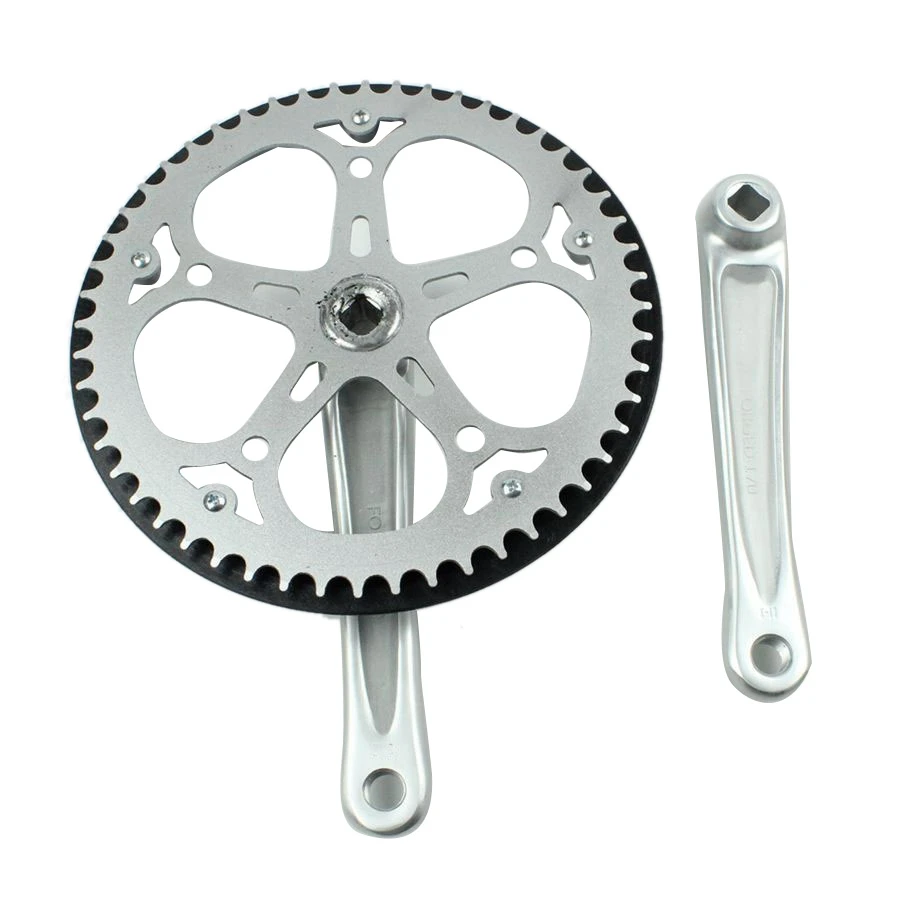 

Folding Bike Crankset 52T Square Hole 170mm CNC Crankset Bicycle Crank Set Sprocket