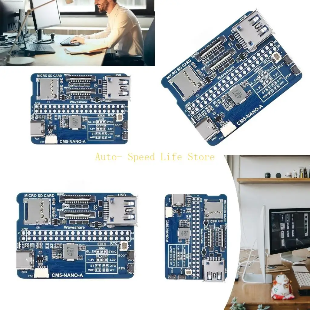 

02DA для RPI Compute Module 5 Базовая плата мини -плата расширения USB 3.2 Camera Interfaces разъемы для прототипирования