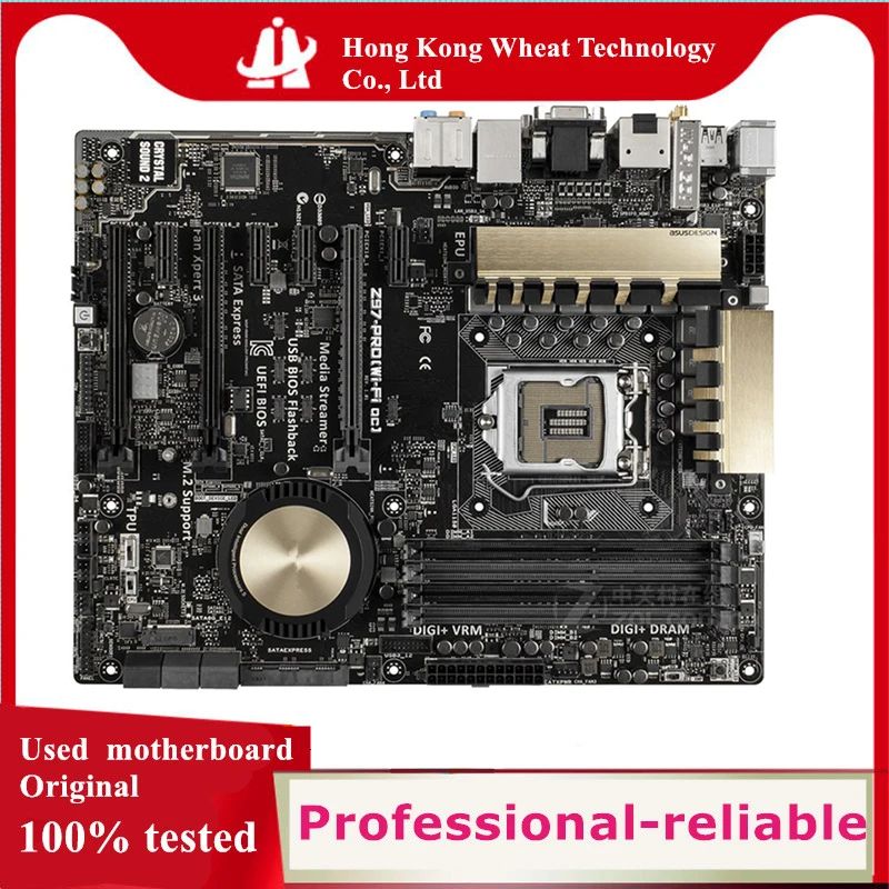 For Intel Z97 Z97-PRO(WiFi AC) motherboard Used original LGA 1150 LGA1150 DDR3 32GB USB2.0 USB3.0 SATA3 Desktop Mainboard