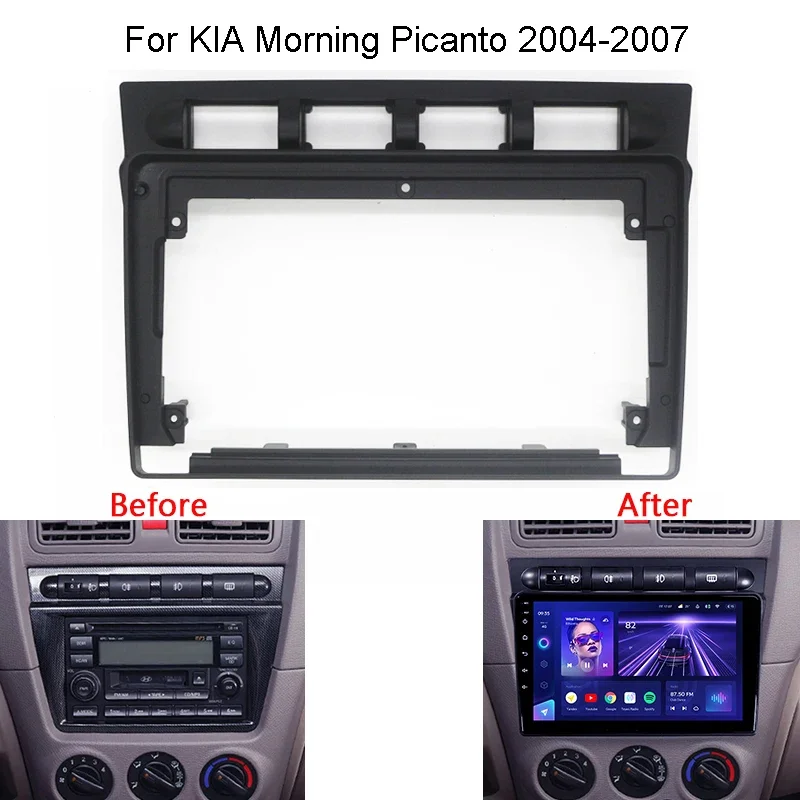 

Car Radio Frame Kit For KIA Morning Picanto 2004 2005 2006 2007 Auto Stereo Mounting Bezel Faceplate
