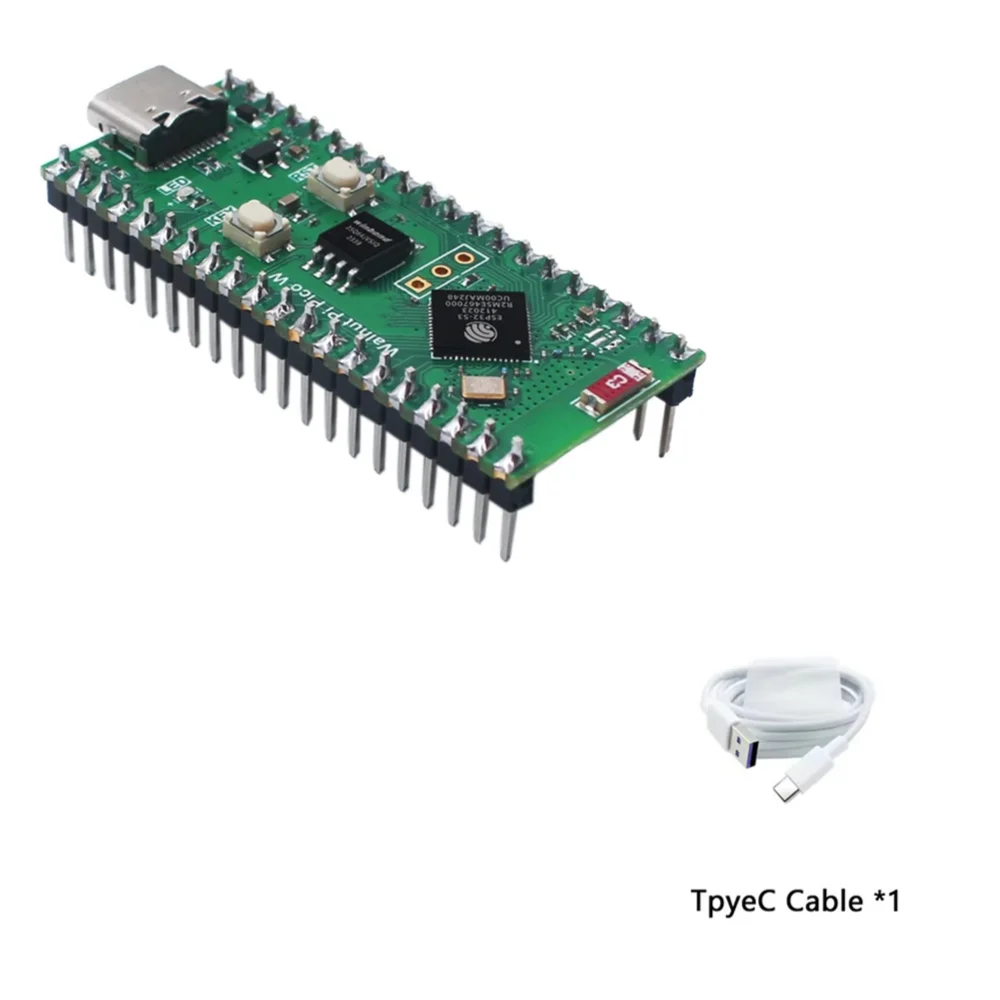 Walnut Pi PicoW ESP32-S3 Development Board MicroPython Programming 2.4G WiFi 802.11 B/G/N+Bluetooth 5 for Raspberry Pi Pico