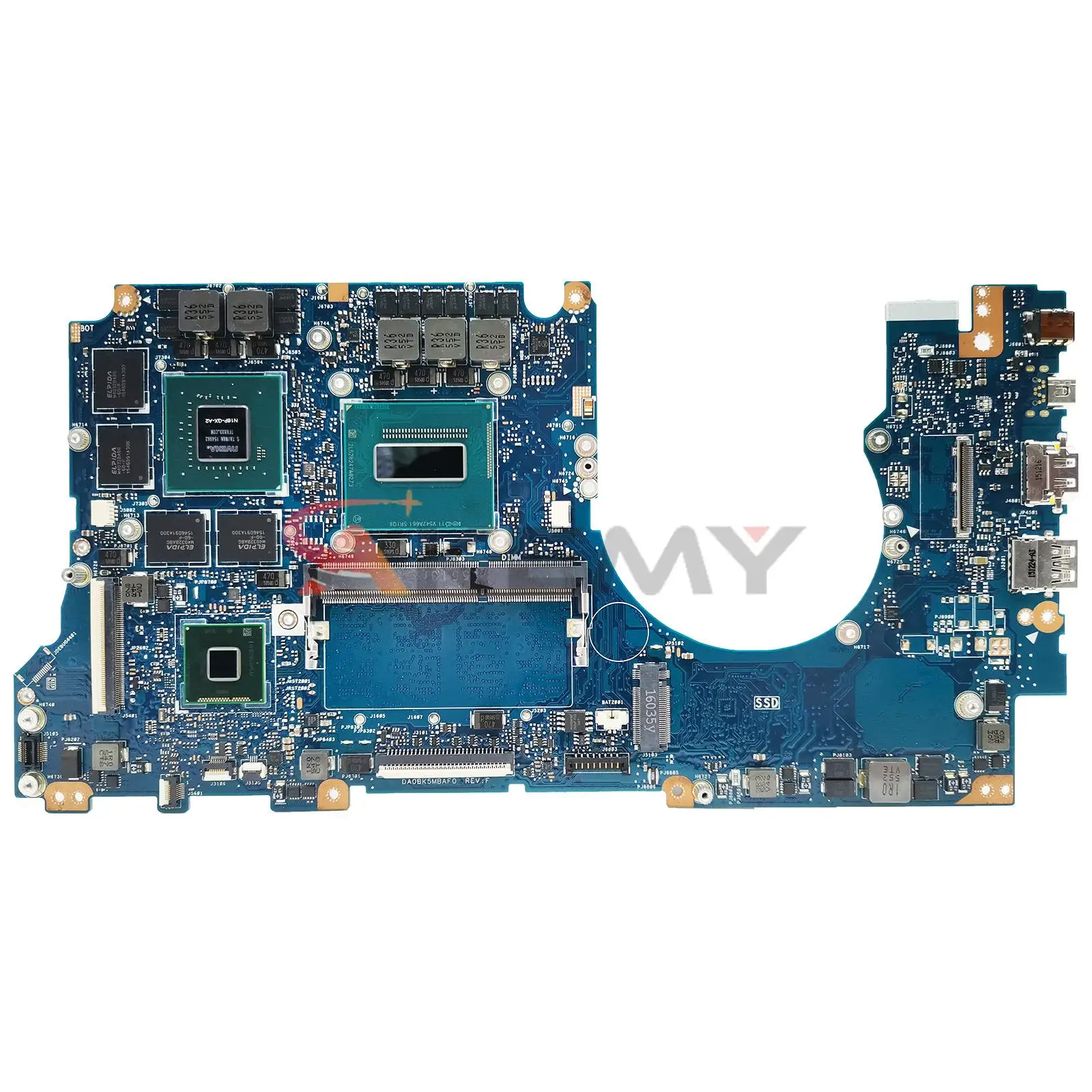 N501JW Motherboard GTX960M I7-4720HQ I7-4750HQ 4G 8GB de RAM Para Asus UX501JW UX501J N501J G501JW G501 Laptop motherboard mainboard