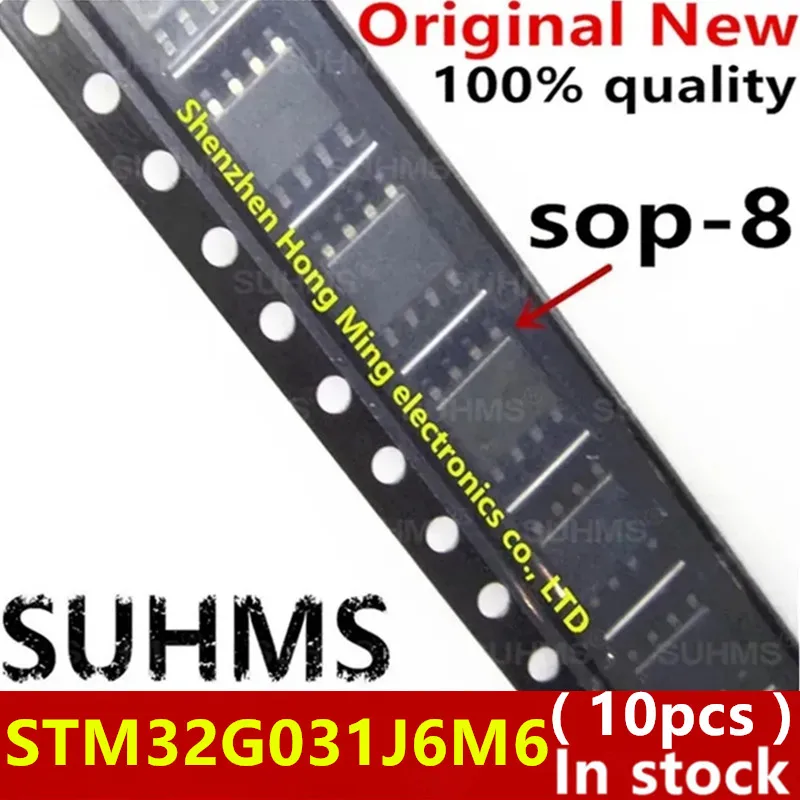 (10piece) 100% New STM32G031J6M6 STM32G031J6 32G031J6 sop-8 bga Chipset