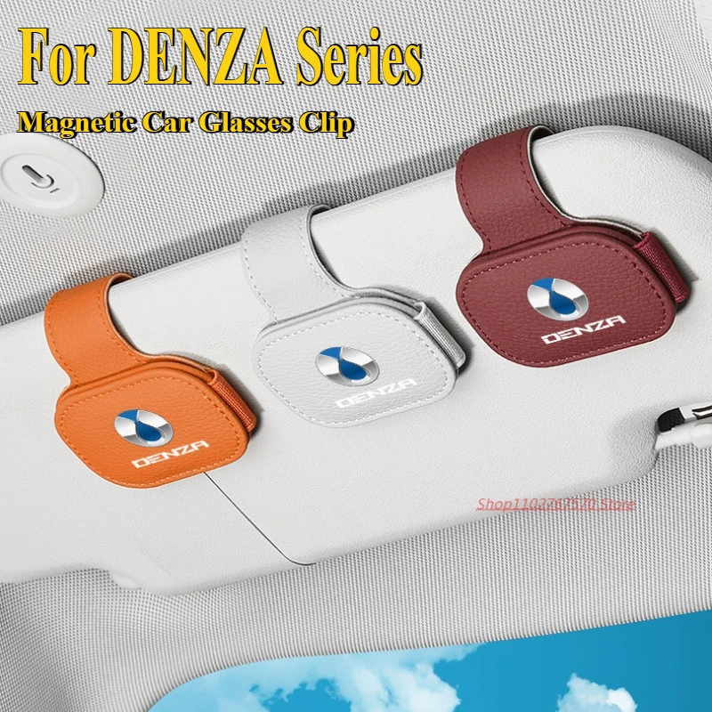 

For DENZA D9 X N7 N8 Car Glasses Clip Multi Functional Sun Visor Magnetic Storage Sunglasses Clip Interior Accessory