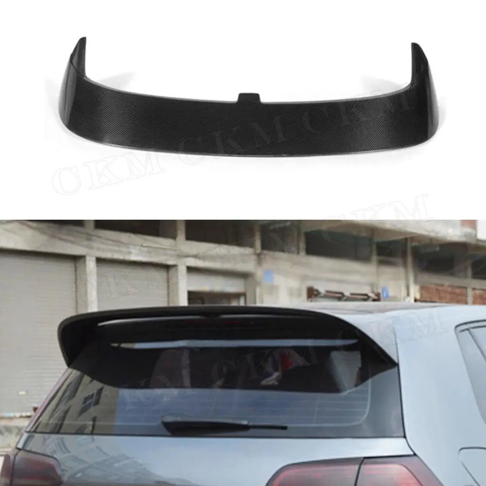 

Carbon Fiber FRP Black Rear Roof Spoiler Wings for Volkswagen VW golf 7 VII MK7 Standard 2014-2017 Non GTI