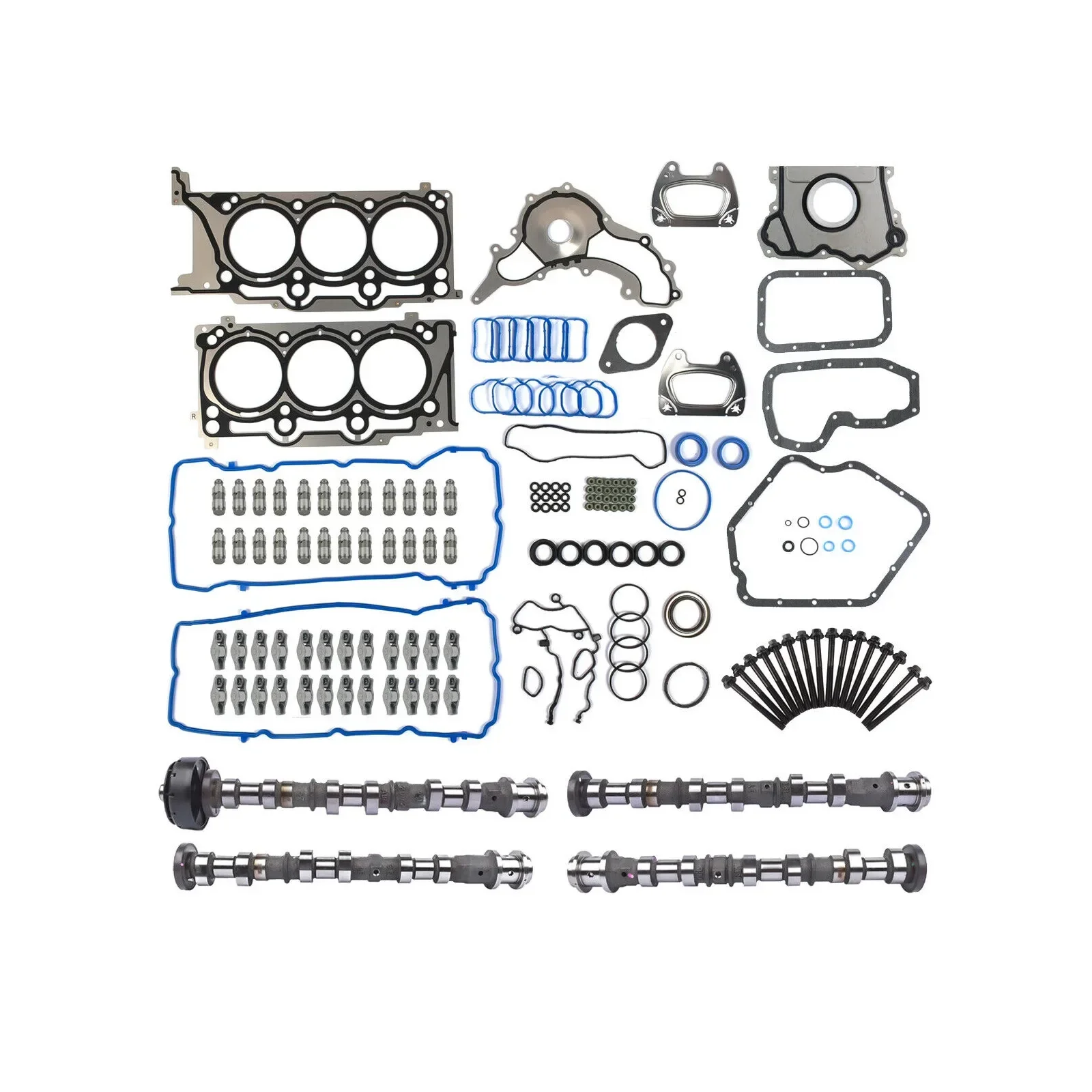 Engine Overhaul Kit Full Gasket Camshaft Rocker Arm Valve Tappet for Jeep 3.6L