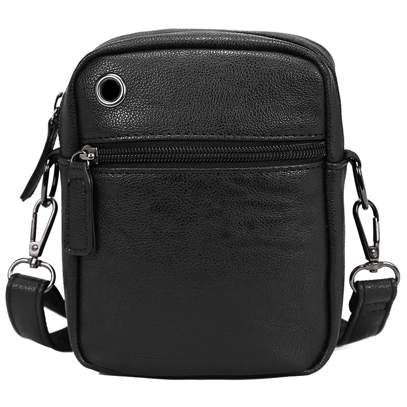 Small Shoulder Crossbody Bags for Men 2024 Fashion Mini Korean Male Sling Phone Messenger Bag PU Leather Designer Man Handbag