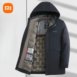 Xiaomi Romon Mid-length Model Cotton Coat Men's Winter New Graphene Thickened Warm Cotton Clothing in The Elderly Casual Jacket