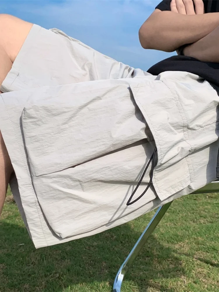 

Casual Loose Men's Workwear Shorts Summer 2024 New Style Quick Dry Fashion Brand Functional Pants Breathable Thin Material