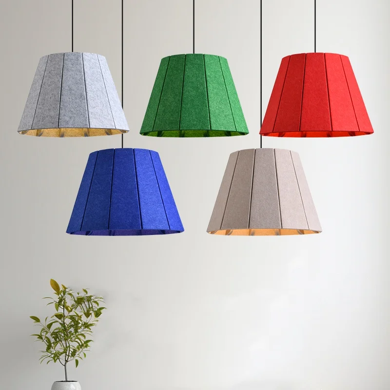

Nordic Dining Table Pendant light Frames Felt Handmade Lampshade Home Decorative Modern Dining room Cafe Lighting Fixtures