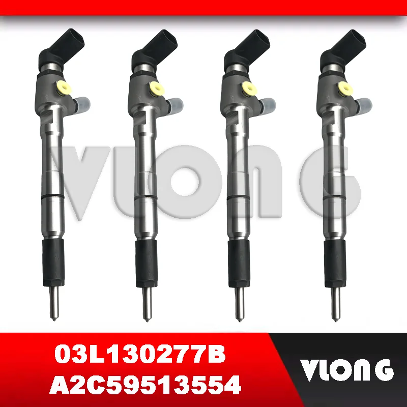 

4 шт. прочный дизельный инжектор Common Rail для Audi Skoda 1,6 TDI для VW GOLF PASSAT POLO топливный инжектор 03L130277B A2C59513554